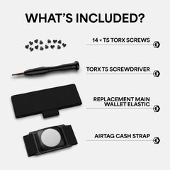 AirTag Cash Strap - Black