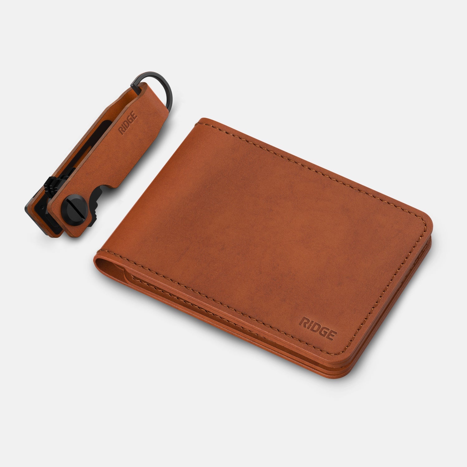 Daily Driver Kit - Billfold - Tobacco  Brown Leather