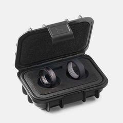 Ridge 8mm Beveled Ring Set - Black Damascus