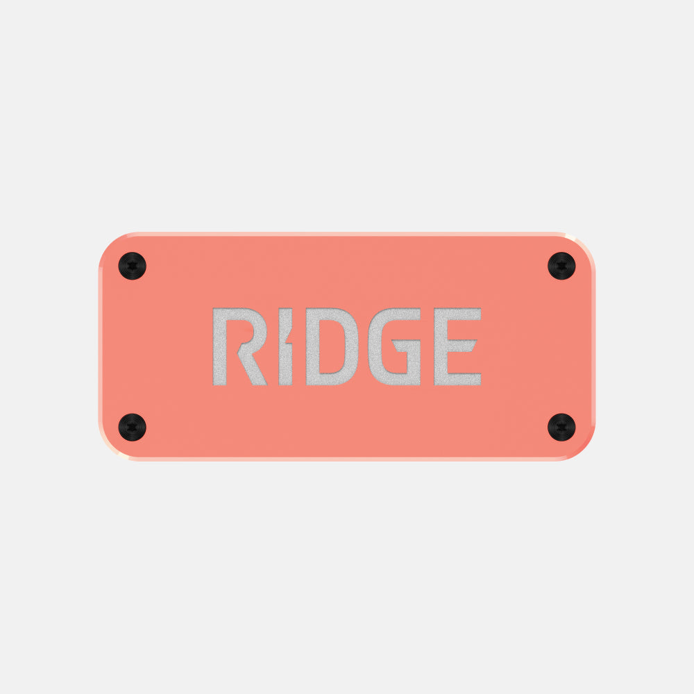 Ridge Logo Plate - Just Peachy