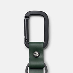 Everyday Keychain - Hunter Green Leather