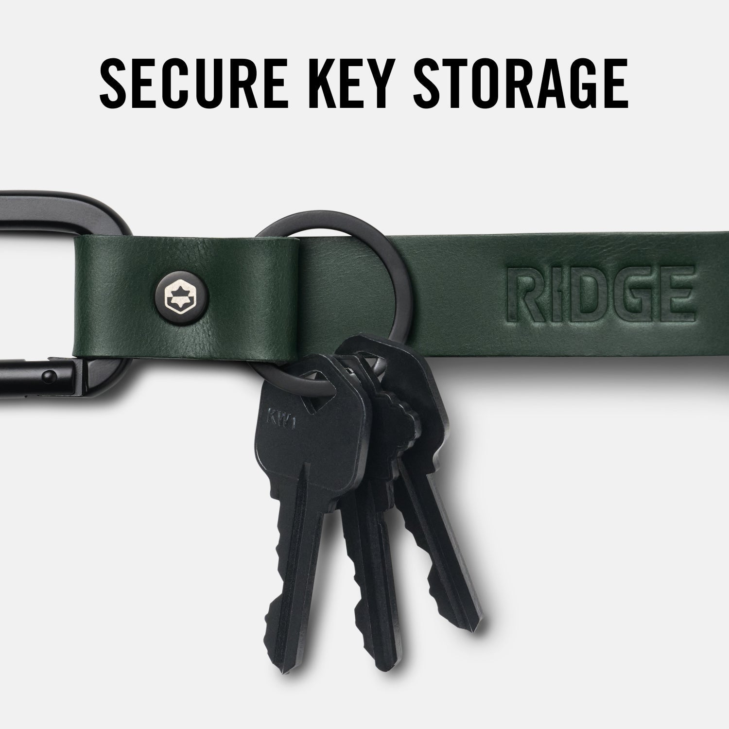 Everyday Keychain - Tobacco Brown Leather