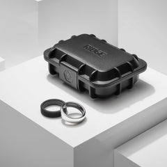 Ridge 6mm Rounded Ring Set - Platinum | Tantalum