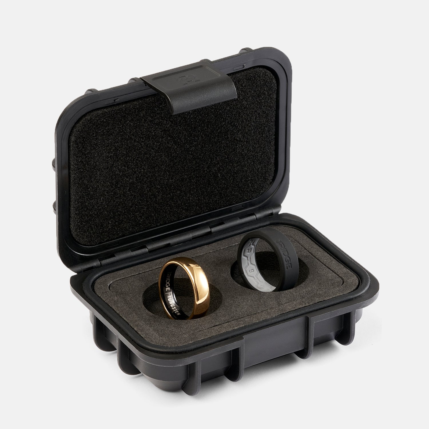 Ridge 6mm Rounded Ring Set - 24K Gold