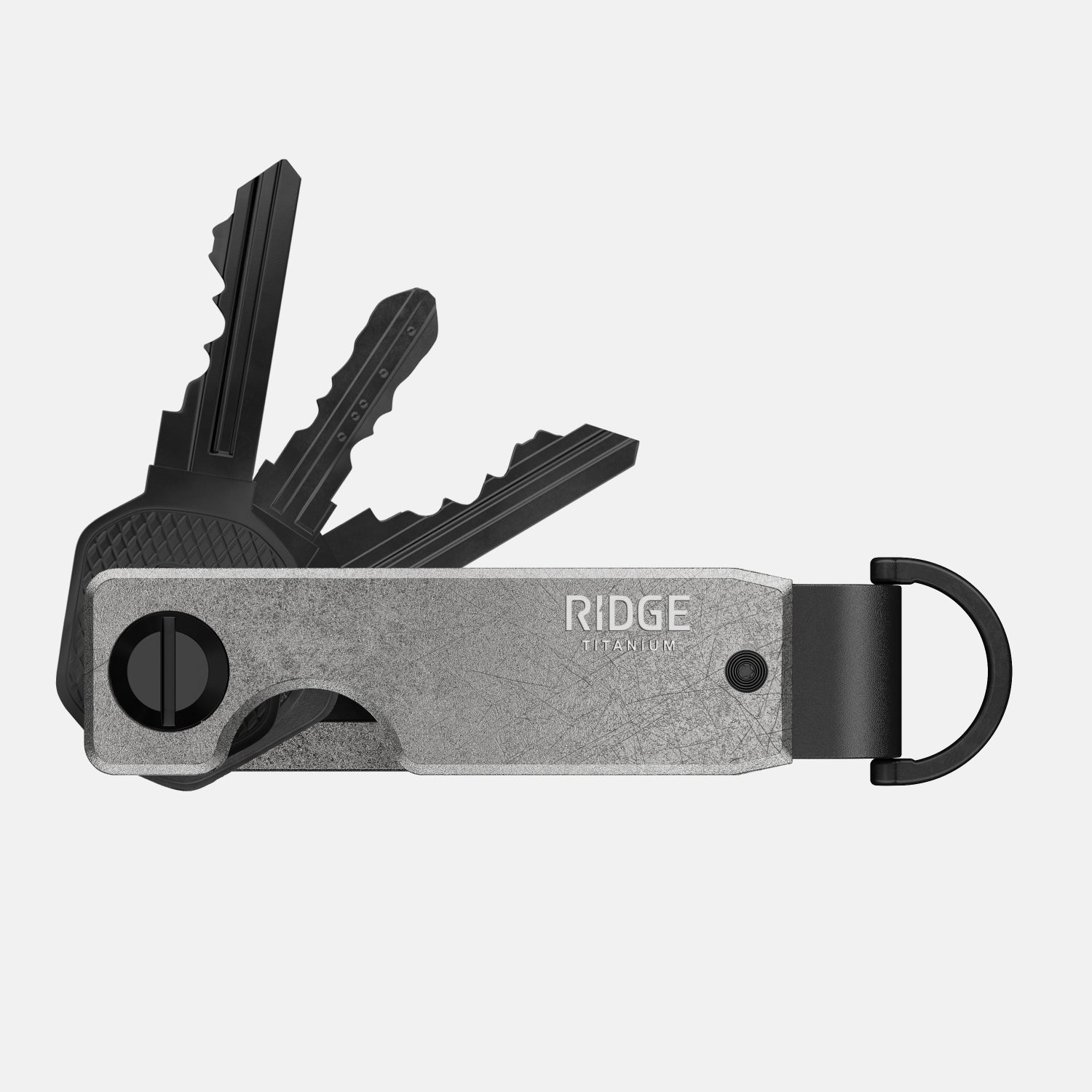 Ridge KeyCase - Stonewashed Titanium