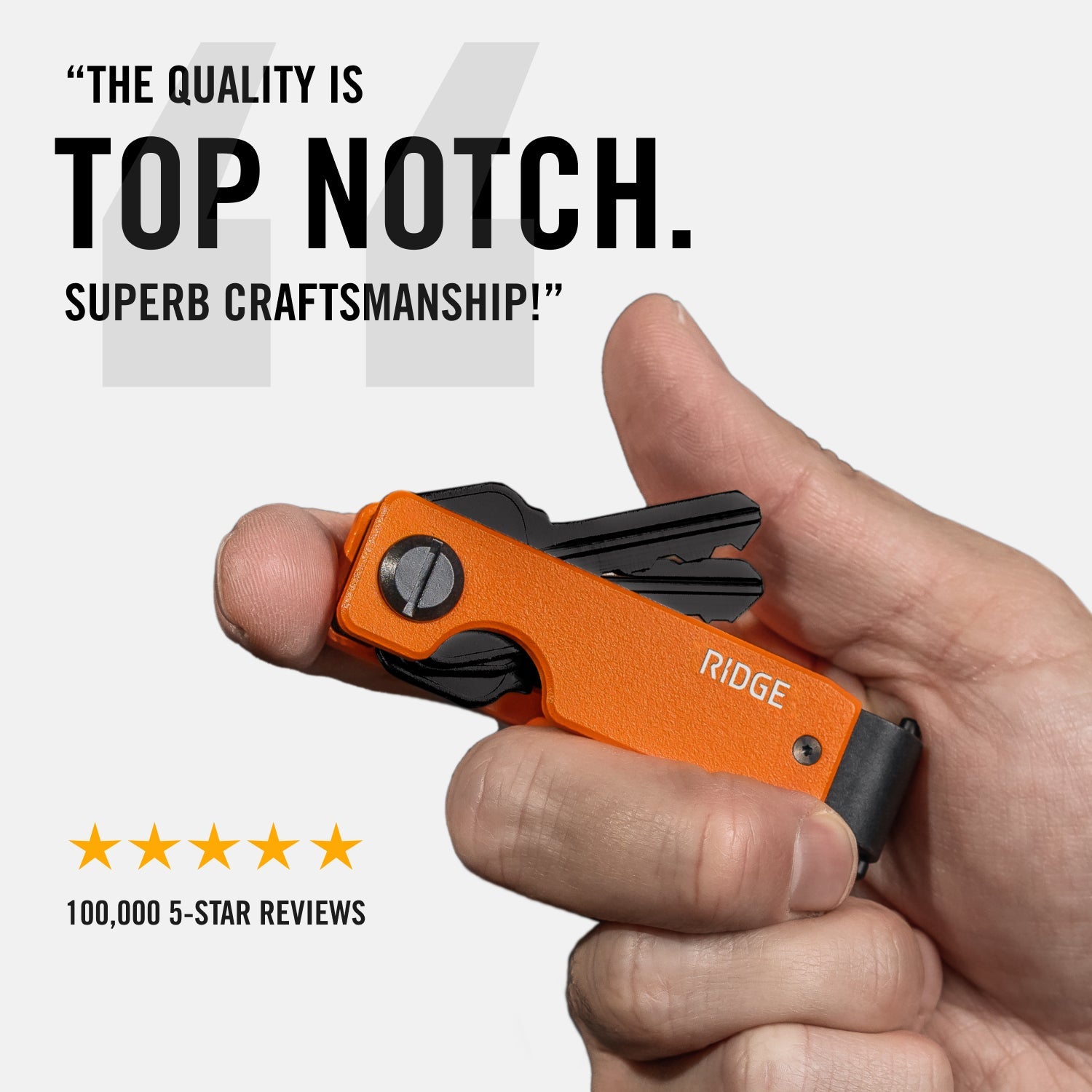 Ridge KeyCase - Tobacco Brown Leather