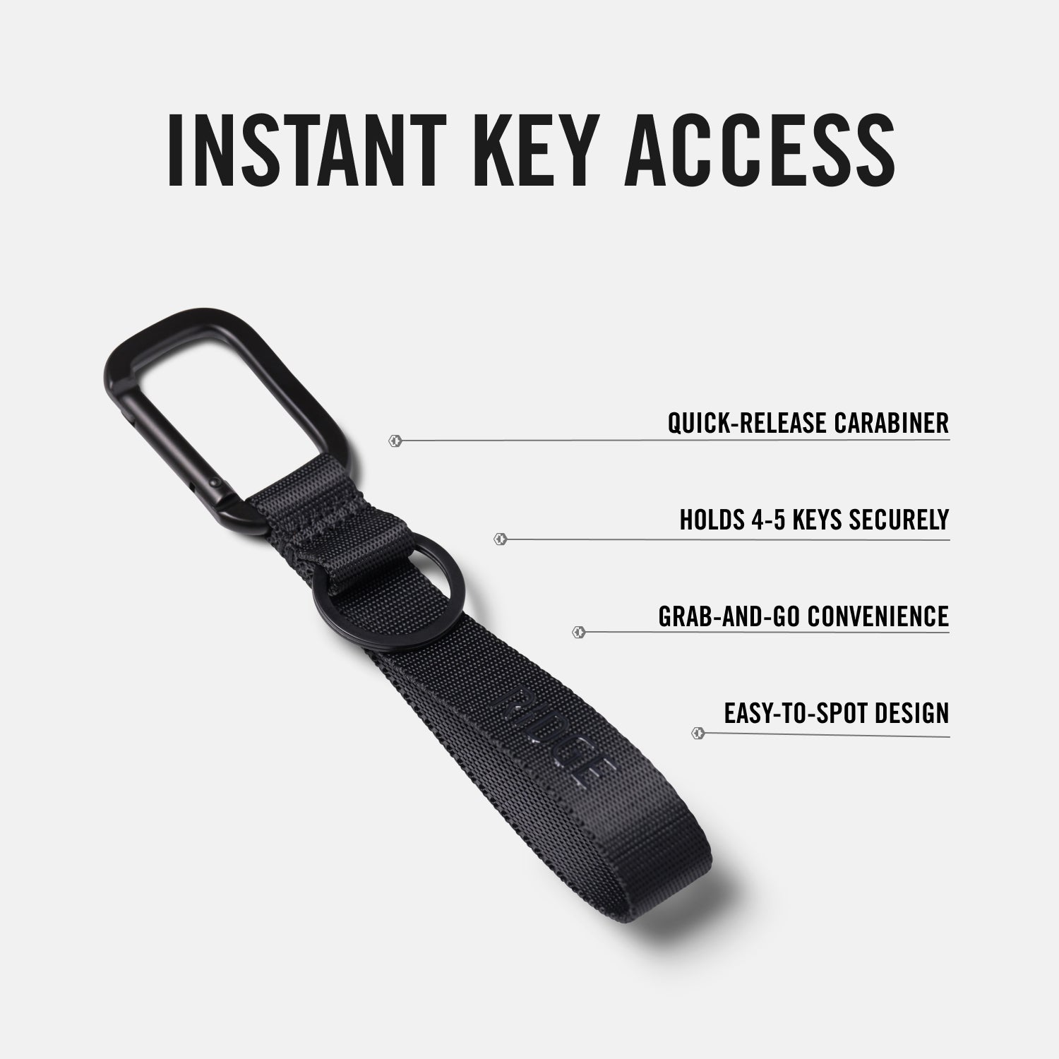Everyday Keychain - Matte Black