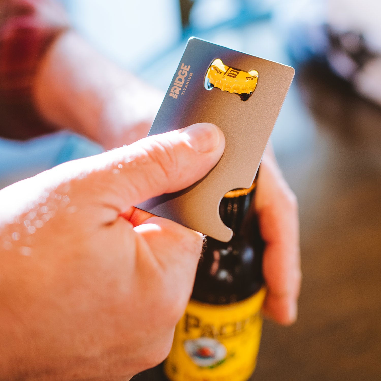 Ridge Bottle Opener - Burnt Titanium Bottle Opener