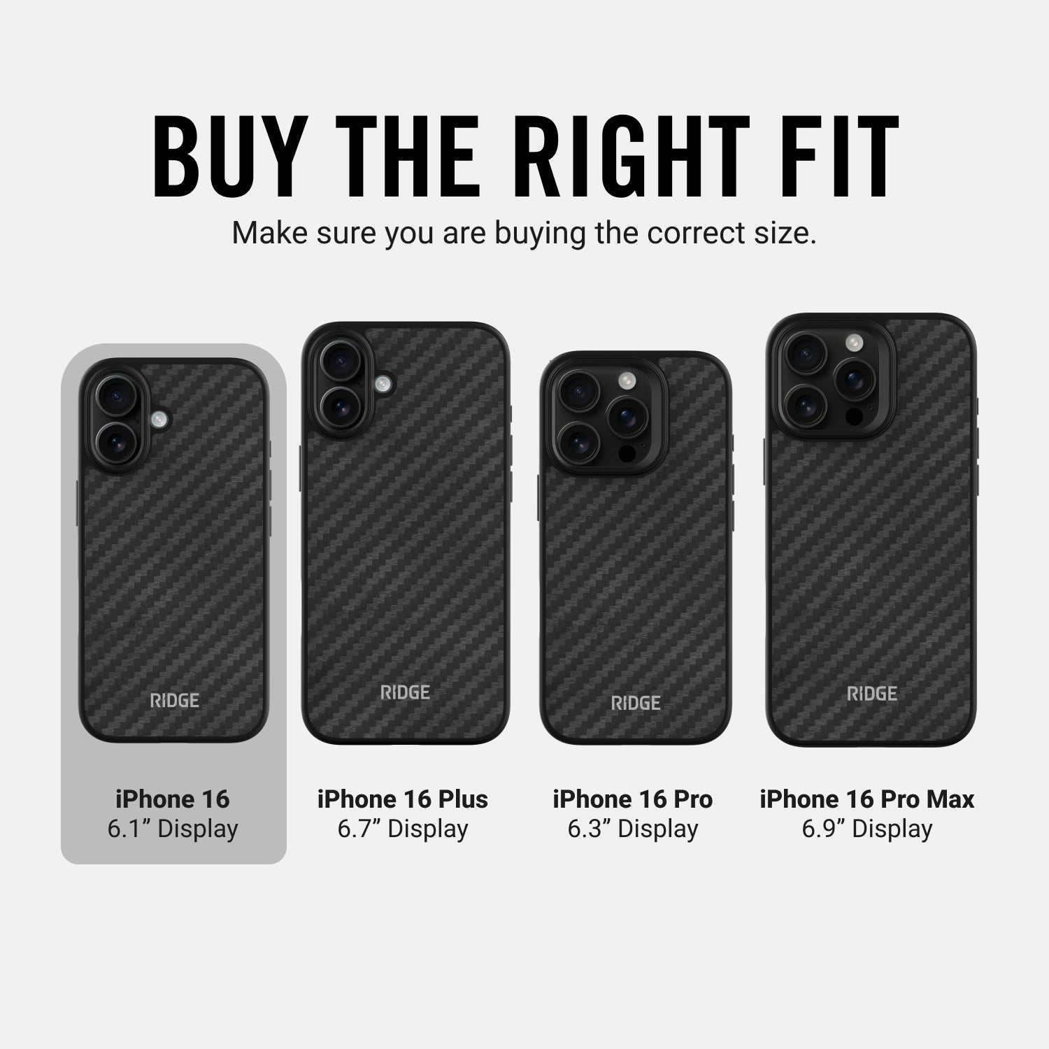 Everyday Phone Case - iPhone 16 - Carbon