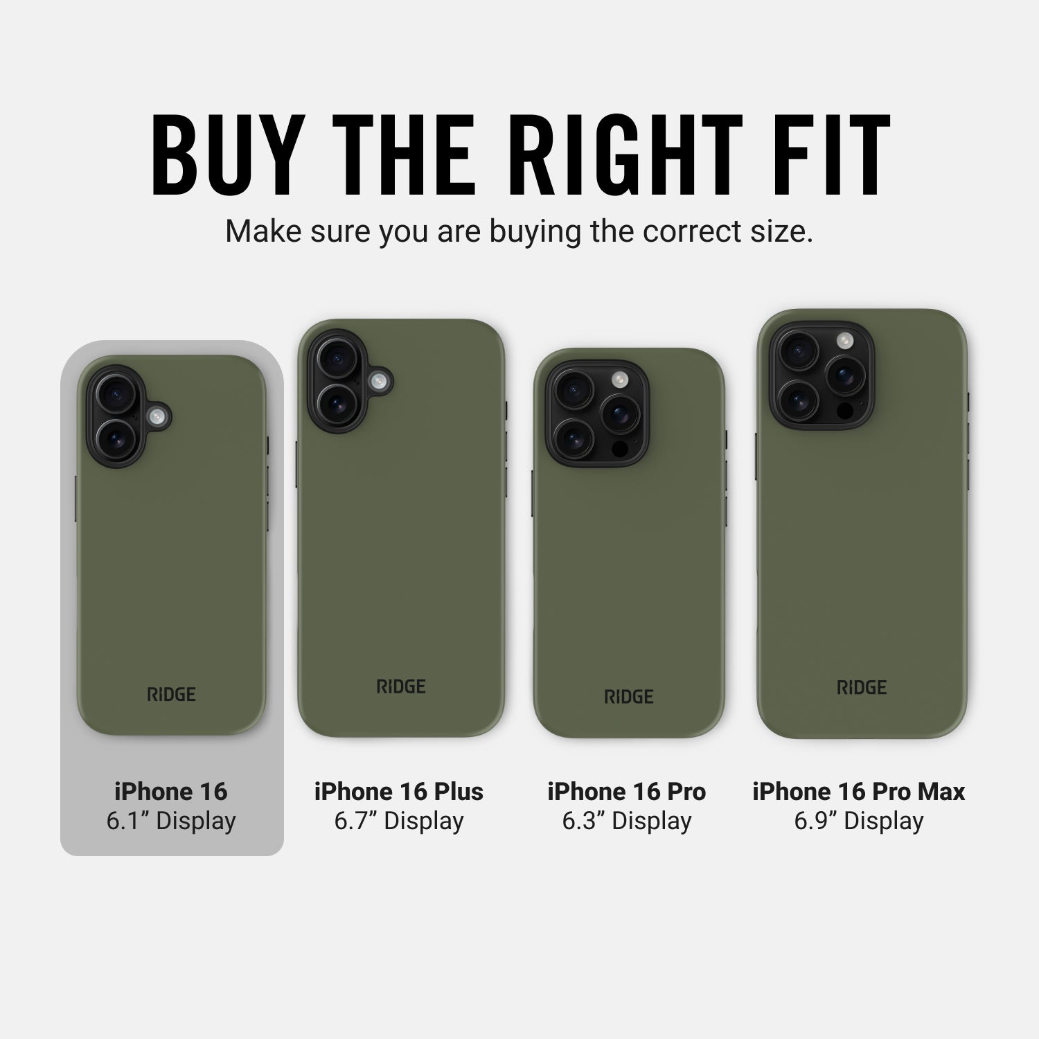 Everyday Phone Case - iPhone 16 - Matte Olive