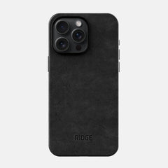 Everyday Phone Case - iPhone 15 Pro Max - Midnight Black Leather